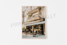 Load image into Gallery viewer, Tel Aviv print, falafel place poster, printable wall art, Tel Aviv Israel street, digital wall prints, street cafes photography, urban decor