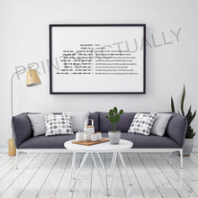 Load image into Gallery viewer, Psalms 121 print, Hebrew and English print, bible chapter, horizontal print