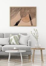 Load image into Gallery viewer, Abstract print, printable wall art, office art, minimalist print, brown neutral colors painting