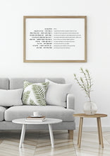 Load image into Gallery viewer, Psalms 23 print, Hebrew and English prints, bible chapter, horizontal
