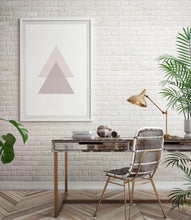Load image into Gallery viewer, Terrazzo Triangles Pink Poster, Geometric Print, Contemporary Wall Print - prints-actually