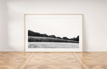 Load image into Gallery viewer, France Landscape Print, Printable Wall Art, Fields, Digital Prints, Nature photography, Neutral Decor, black and white poster, Gallery Wall