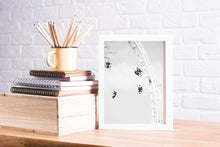 Load image into Gallery viewer, Black and white wall print, Swing ride print, swing carousel, theme park art, flyer, Printable Wall Art, poster, kids playground Wall Decor