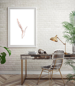 Brown branch print, plants wall art, minimalist decor - prints-actually