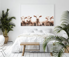 Load image into Gallery viewer, Cows Wall Art, Printable, cattle herd in the meadow, horizontal - prints-actually