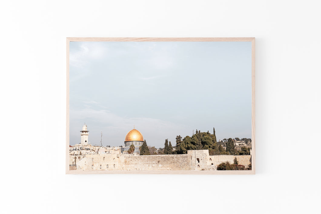 תמונת קיר של כיפת הסלע בירושלים, פרינט להורדה והדפסה