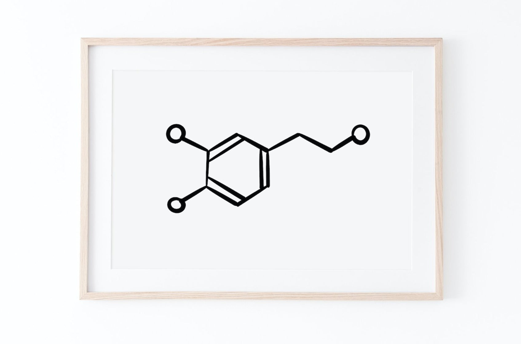 Aftensmad kommentar fløjte Dopamine Molecule print, Love Hormone, Molecule Poster, horizontal Pri –  Prints Actually