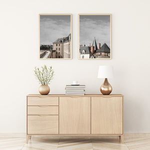 Set of 2 wall Prints, France Cityscape Prints, Urban Photography Poster - prints-actually