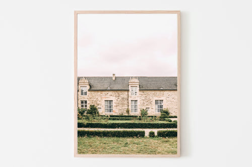 France Mansion Print, Printable Wall Art, France Prints, Countryside Château Photography, Neutral Decor, Landscape Poster, Gallery Wall
