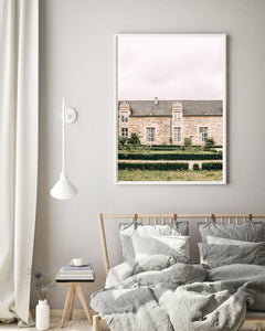 France Mansion Print, Printable Wall Art, France Prints, Countryside Château Photography, Neutral Decor, Landscape Poster, Gallery Wall