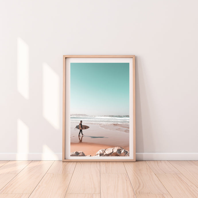 Surfer print, Tel Aviv Israel prints, surf photography - prints-actually