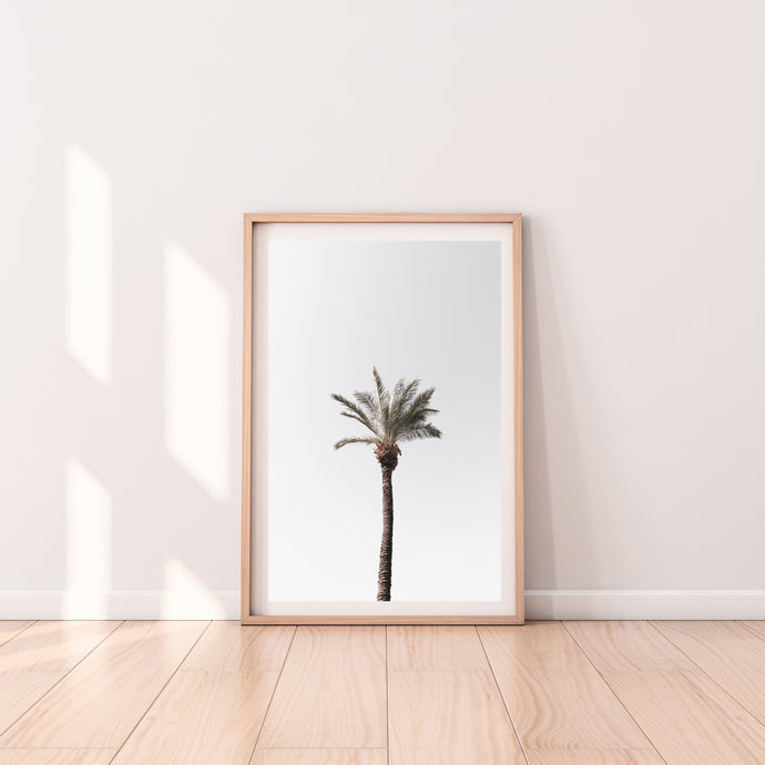 Palm tree print, printable wall art, Tel Aviv Israel landscape wall prints - prints-actually