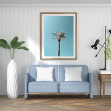 Load image into Gallery viewer, Blue skies palm tree print, printable wall art, Tel Aviv Israel landscape - prints-actually