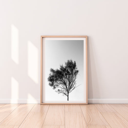 Tree print, printable wall art, black and white landscape, gallery wall - prints-actually