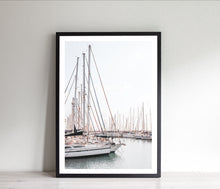 Load image into Gallery viewer, Sailing Boats Print, Printable Wall Art, Marina, Digital Prints, Nautical Wall Decor - prints-actually
