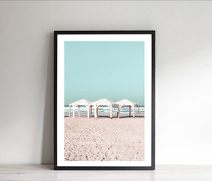 Beach print, Printable wall art, sun shades photo - prints-actually