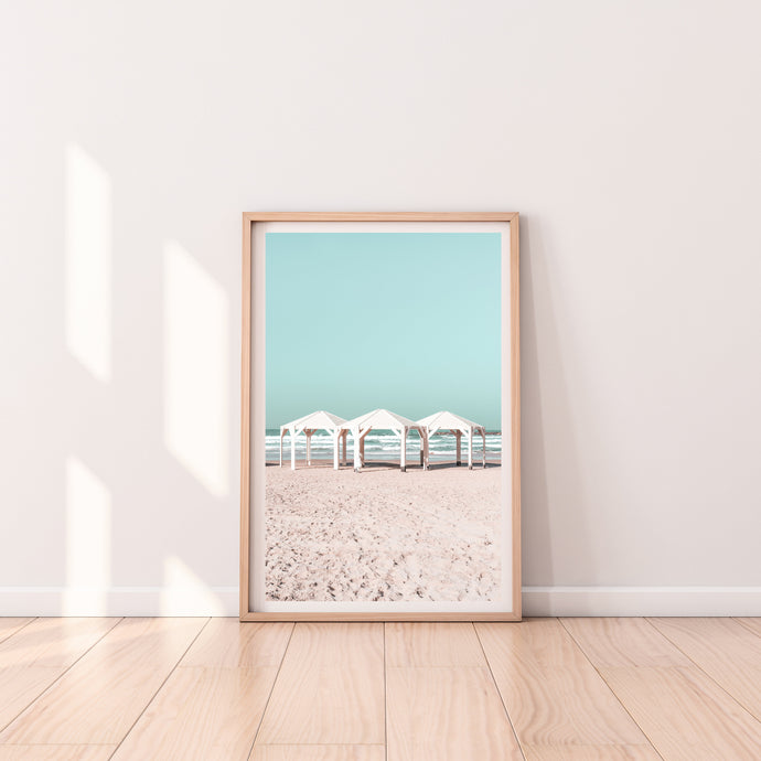 Beach print, Printable wall art, sun shades photo - prints-actually