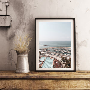 Pool print, printable wall art, beach Tel Aviv landscape, digital wall prints - prints-actually