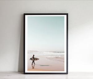 Surfer print, Tel Aviv Israel prints, living room decor, Printable wall art - prints-actually