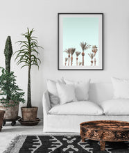Load image into Gallery viewer, Palm trees print, printable wall art, Tel Aviv Israel landscape, bright colors - prints-actually