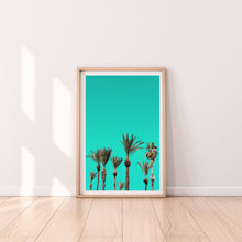 Load image into Gallery viewer, Printable wall art, Palm Trees and Turquoise Sky, digital prints - prints-actually