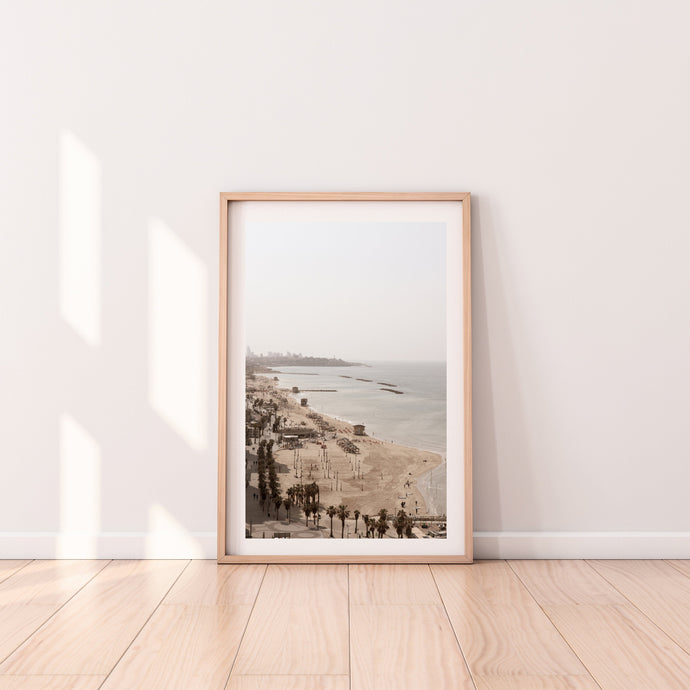 Tel Aviv beach print, printable wall art, Israel landscape photography - prints-actually