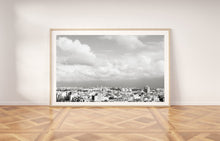 Load image into Gallery viewer, Black and white skyline print, Tel Aviv Israel landscape, printable wall art - prints-actually