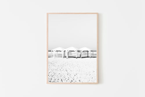 Beach shades print, black and white wall decor, printable wall art - prints-actually