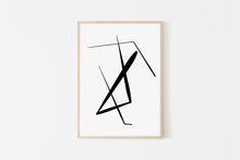 Load image into Gallery viewer, Abstract print, printable wall art, minimalist print, black and white modern art - prints-actually