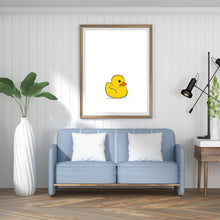 Load image into Gallery viewer, Yellow rubber duck print, nursery decor, printable wall art, toy print - prints-actually