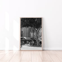 Load image into Gallery viewer, Street print, black and white poster, printable wall art, Tel Aviv Israel street - prints-actually