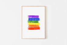 Load image into Gallery viewer, Pride print, printable wall art, LGBT rainbow colors abstract, digital prints - prints-actually