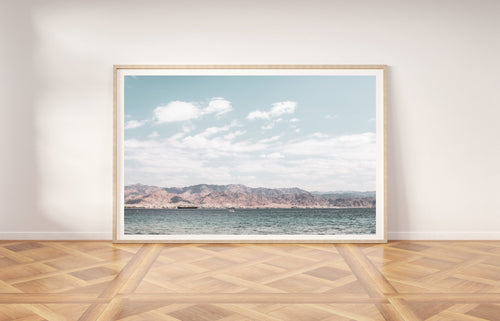 Desert mountains print, printable wall art, Eilat Israel landscape, wall decor - prints-actually