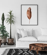 Load image into Gallery viewer, Brown leaf print, plants wall art, printable - prints-actually
