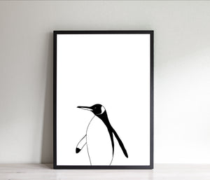 Penguin print, nursery decor, printable wall art, kids decor - prints-actually