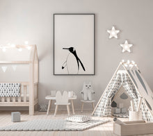 Load image into Gallery viewer, Penguin print, nursery decor, printable wall art, kids decor - prints-actually