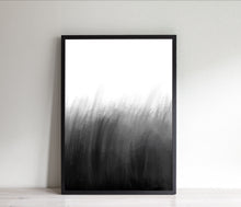 Load image into Gallery viewer, Abstract Print, Black and White Brush Strokes, Printable Wall Art - prints-actually