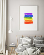 Load image into Gallery viewer, Pride print, printable wall art, LGBT rainbow colors abstract, digital prints - prints-actually