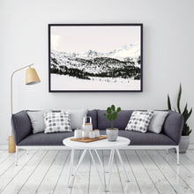 Load image into Gallery viewer, Snowy mountains print, printable wall art, landscape poster, digital prints - prints-actually