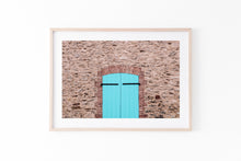 Load image into Gallery viewer, Turquoise wood door print, printable wall art, Spain village, digital prints - prints-actually