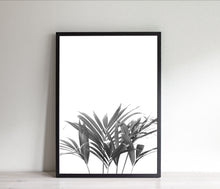 Load image into Gallery viewer, Palm Plant Print, Black and White Fronds, Printable Wall Art - prints-actually