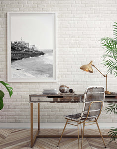 תמונה לקיר של נמל יפו בשחור לבן, פרינט להורדה והדפסה