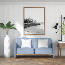 Load image into Gallery viewer, תמונה לקיר של נמל יפו בשחור לבן, פרינט להורדה והדפסה