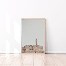 Load image into Gallery viewer, תמונה לקיר של מגדל דוד בירושלים, פרינט להדפסה