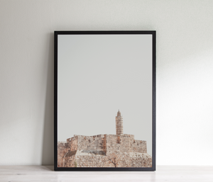 Jerusalem print, Tower of David wall art, Jerusalem Citadel, Israel