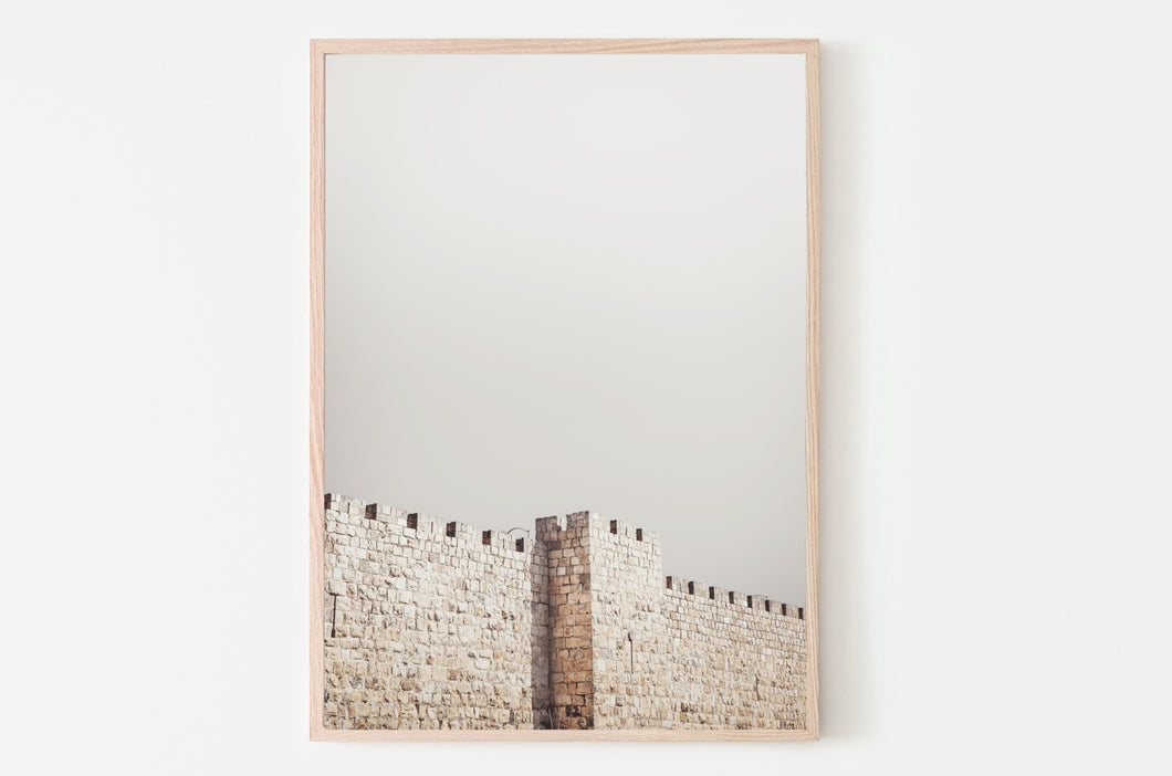 תמונה לקיר של חומות ירושלים, פרינט להדפסה