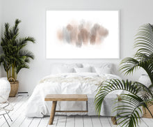 Load image into Gallery viewer, Abstract print, printable wall art, brown and gray strokes digital print - prints-actually