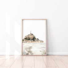 Load image into Gallery viewer, Mont Saint Michel Print, Printable Wall Art, Brittany Landscape, French Landmark - prints-actually