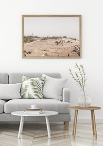 Mount of Olives print, printable wall art, Jerusalem landscape, Jewish decor