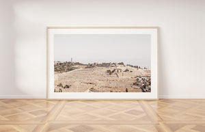 Mount of Olives print, printable wall art, Jerusalem landscape, Jewish decor